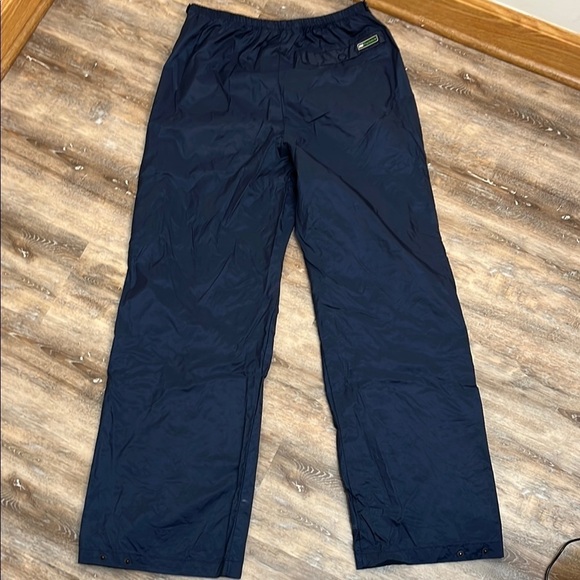 HH Helly Hansen VTG Navy Blue Weatherproof Shell Pants Men's Size XL Zip Sides - Picture 4 of 16